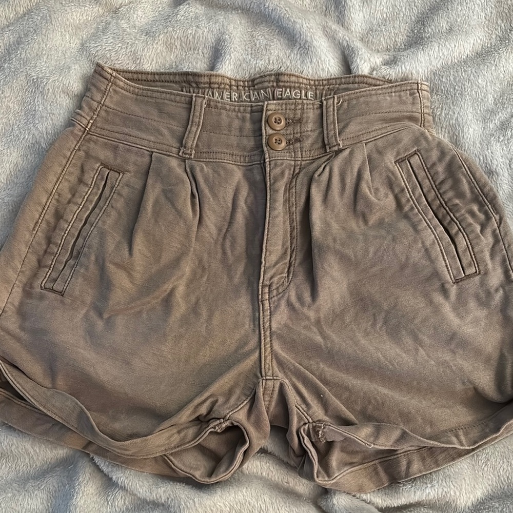 American Eagle Outfitters High Waist Brown Shorts